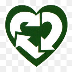 Small Bumper Sticker Decal - Reduce Reuse Recycle Heart Recycle Symbol Small Png,Small Heart Png