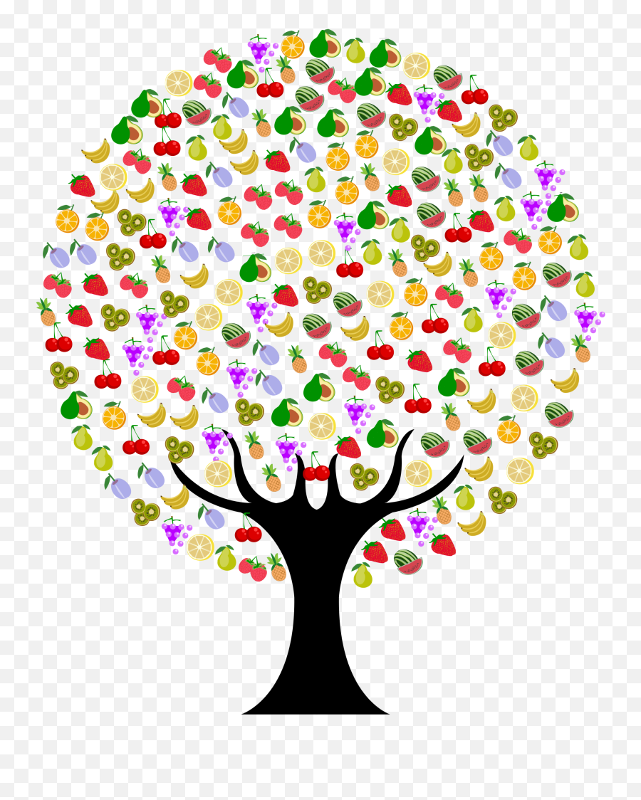 Library Of Svg Stock Fruit Tree Png - Trees With Flowers Clipart Transparent,Fruit Tree Png