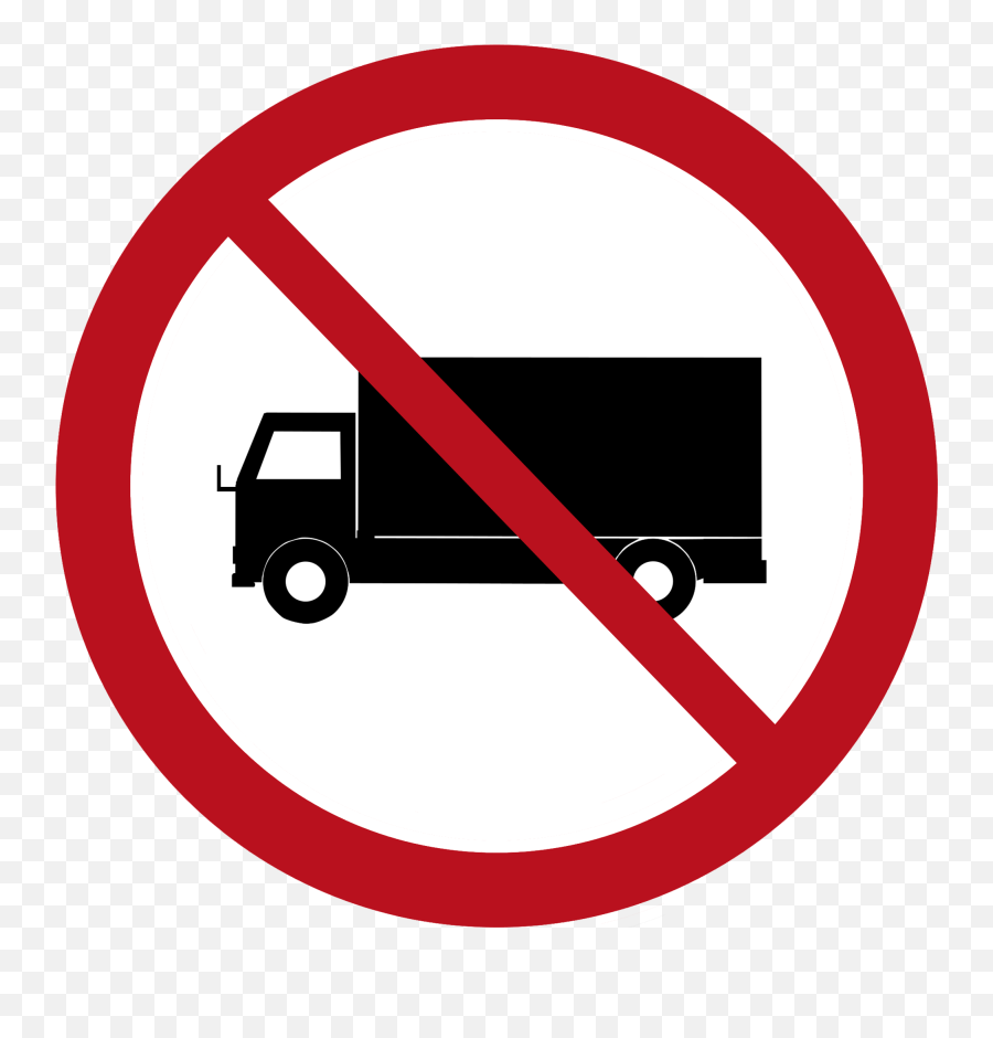 No Trucks Tha B - Transparent Stop Sign Vector Png,Trucks Png