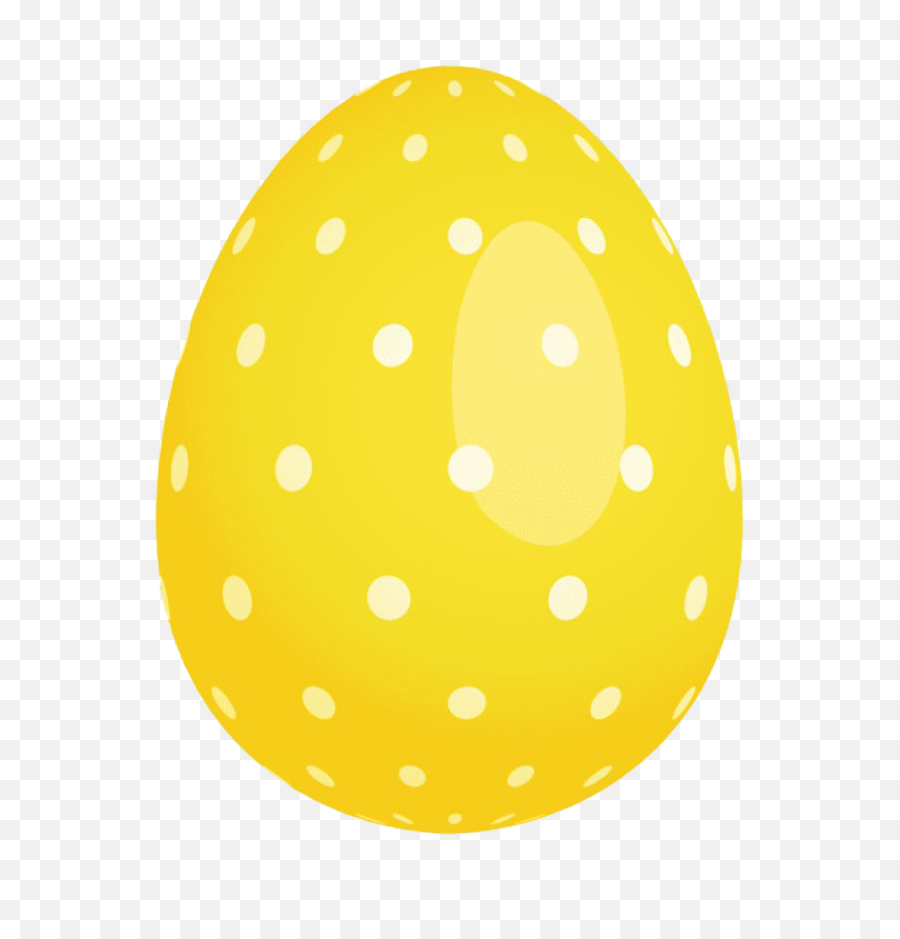 Yellow Dotted Easter Egg Png Clipart - Easter Egg Clipart,Easter Eggs Png