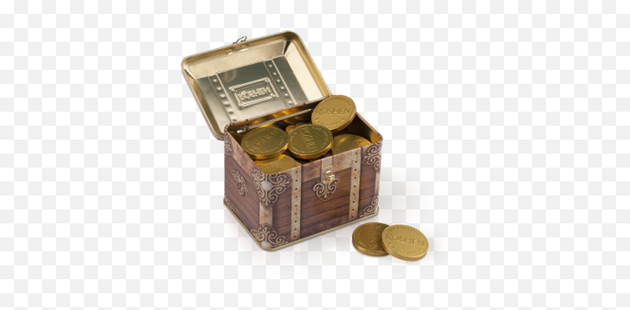 Roshen Treasure Chest With Chocolate Coins Nezool Png Transparent