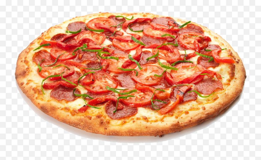 Pepperoni Pizza Transparent Background - Transparent Background Pizza Png,Food Transparent