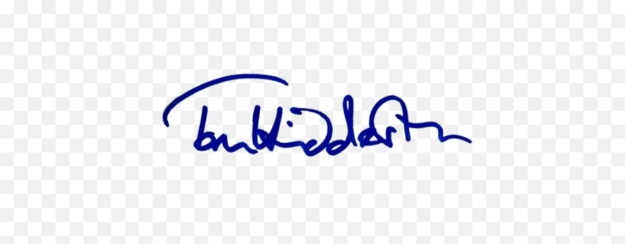 Tom Hiddleson - Transparent Tom Hiddleston Signature Png,Signature Png