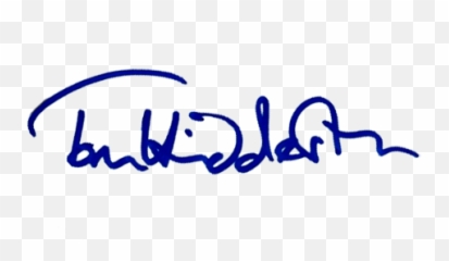 Tom Hiddleson - Transparent Hiddleston Signature png
