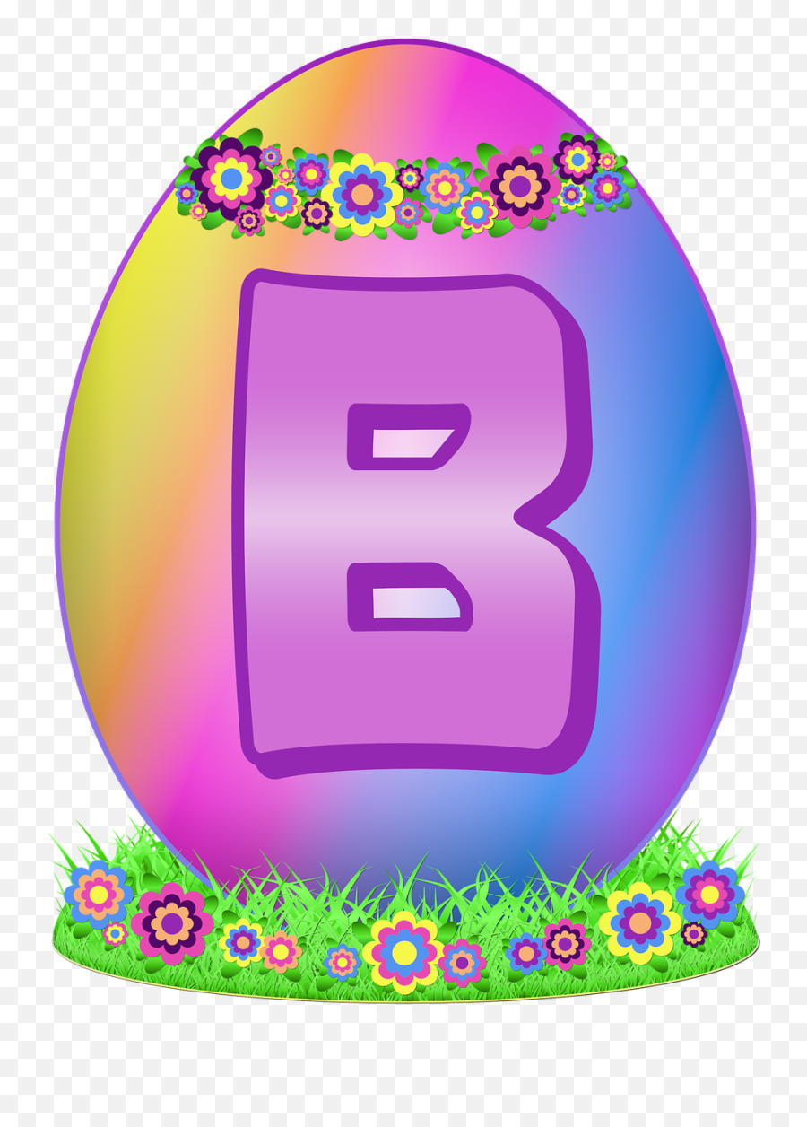 Download Easter Egg Letter S Hd Png - Uokplrs Easter Egg Letter T,Letter B Png