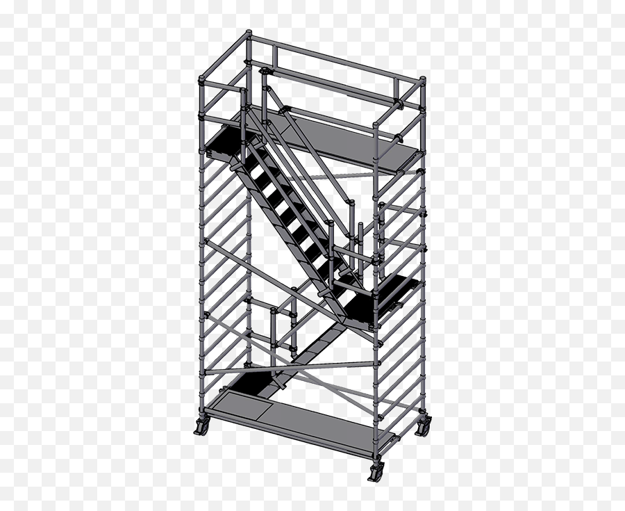Tower With Staircase 4m Stairs Building Scaffolding - Scaffolding With Stairs Png,Staircase Png