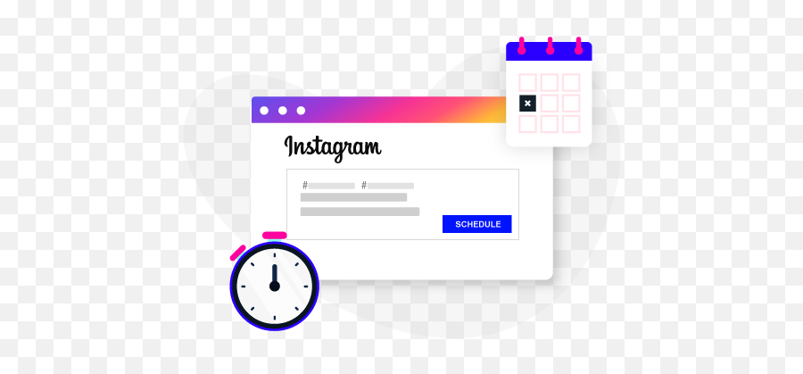 Instagram Post Scheduling Marketing - Horizontal Png,Instagram Transparents