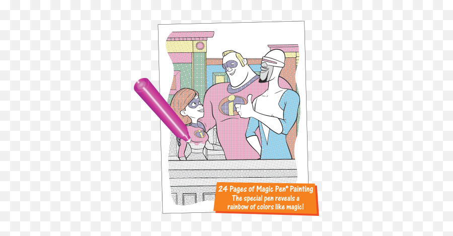 Magic Pen Painting Disneyu2022pixar Incredibles 2 - Team Incredibles Illustration Png,Incredibles 2 Png