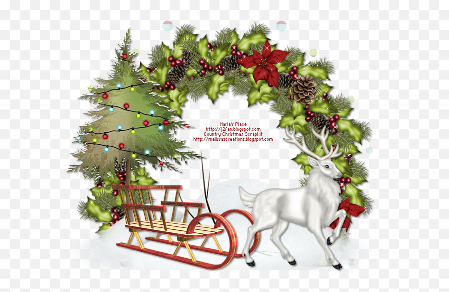 Country Christmas Png Transparent Cartoon - Jingfm Christmas Cluster Frame Png,Christmas Png Images