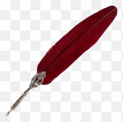 Dark Red Aesthetic Feather Pen Saimantarrat - Zipper Dark Red Aesthetic Png
