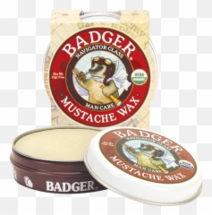 Mustache Wax - 75oz Tin Badger png