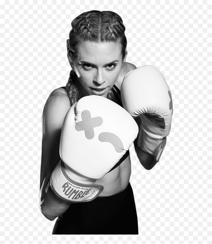 Rumble Boxing Logo - Black And White Black Women Boxing Png,Boxing Logos