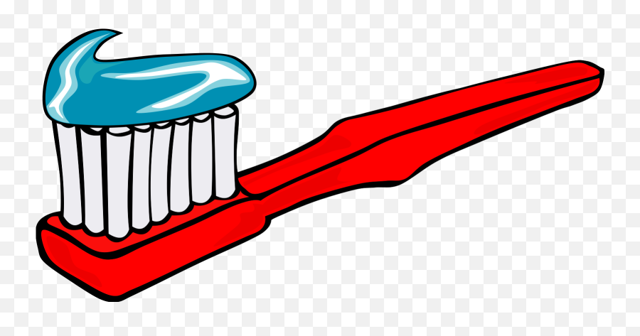 Toothbrush Clip Transparent Picture - Toothbrush With Toothpaste Cartoon Png,Toothbrush Transparent