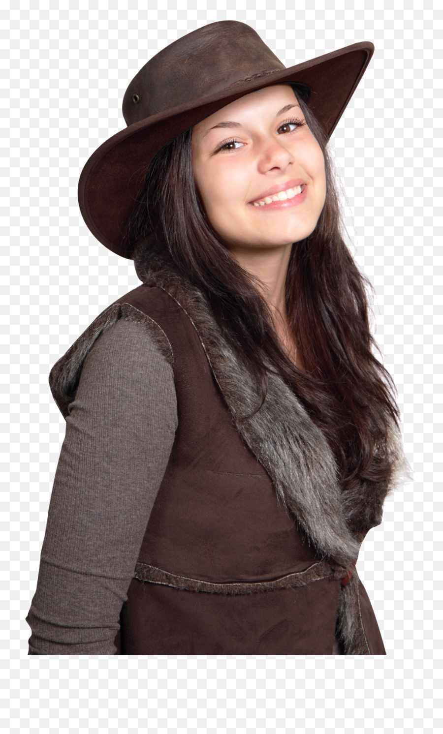 Woman Wearing Cowboy Hat Png Image - Cowboy Sombreros Vaqueros De Mujer,Cowgirl Hat Png