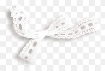 Lace Bow - Lady Di trendMenet White Bow Png