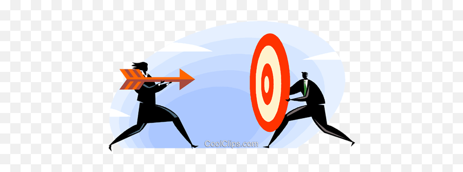 Download Archery Arrow And Target Royalty Free Vector Clip - Arco E Flecha No Alvo Png,Arco Png