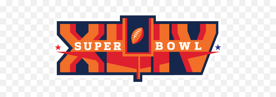Super Bowl Xliv Flat - Super Bowl Xliv Logo Full Size Png Super Bowl Xliv Logo,Super Bowl 51 Png