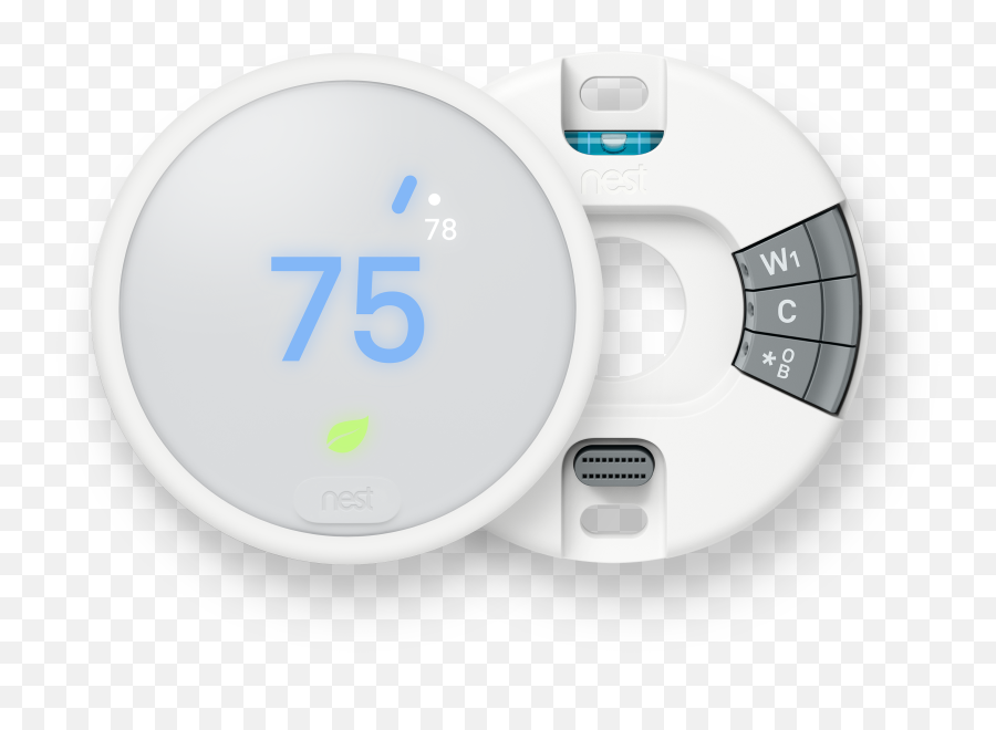 Nest Thermostat E Backplate And Display Image - Nest E Google Nest Thermostat E Png,Nest Png