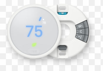 Nest Thermostat E Backplate And Display Image - Nest E Google Nest Thermostat E Png,Nest Png