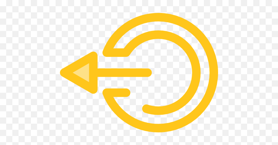 Arrows Logout Direction Ui Left Arrow Icon - Logout Icon Png Yellow,Logout Icon