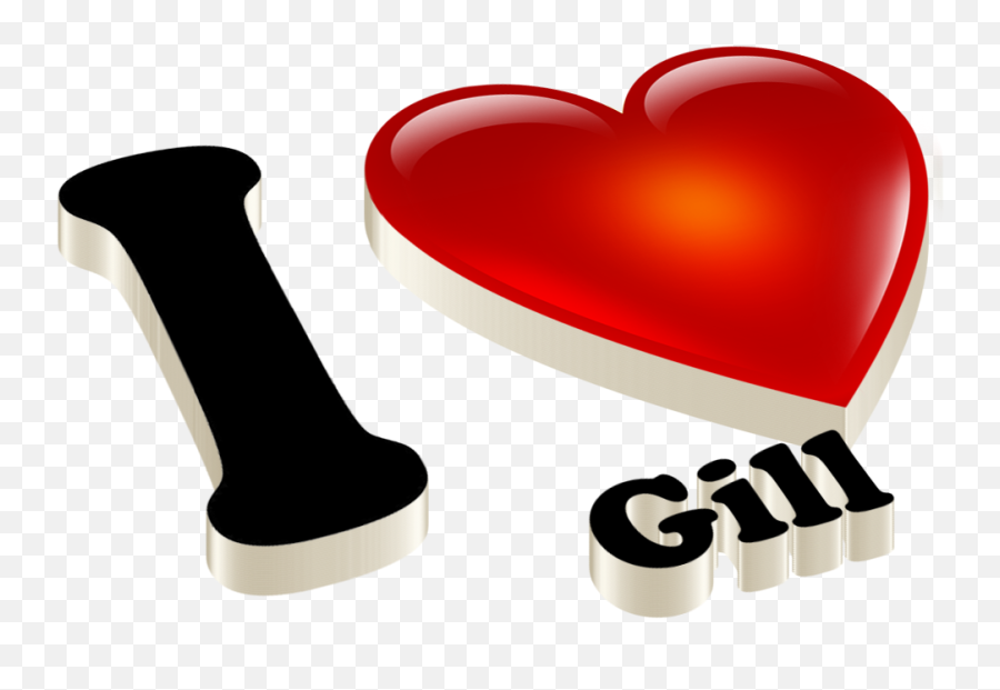 Gill Heart Name Transparent Png - Heart,Png Heart