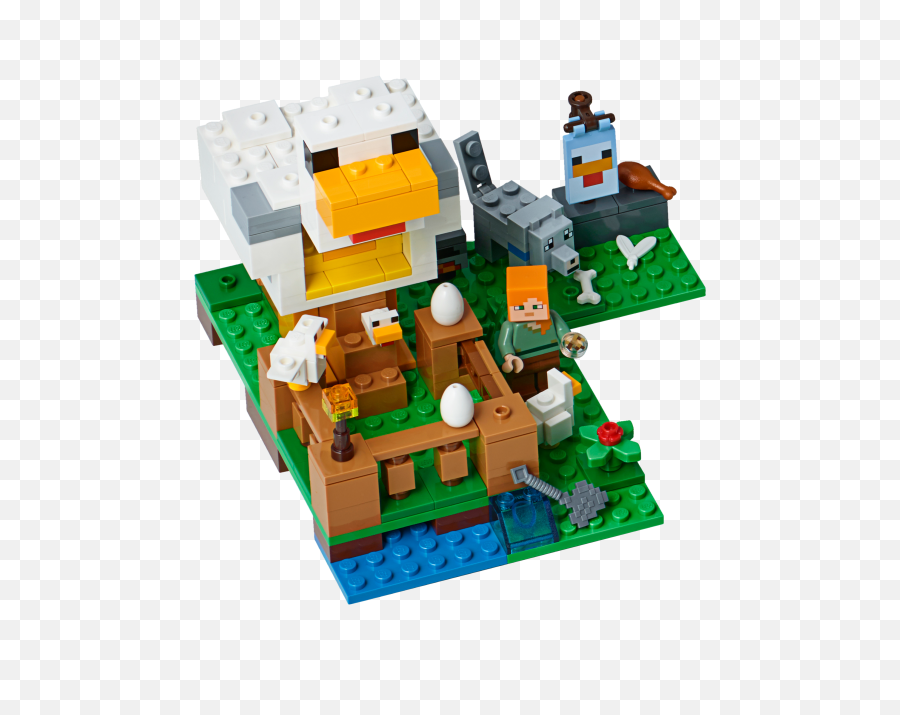 21140 Lego Minecraft The Chicken Coop - Lego Minecraft Chicken Coop Png,Minecraft Tree Png
