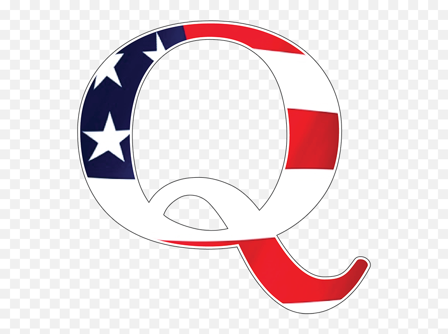 American Flag Qanon Q Sticker Ms Carita - Q American Flag Logo Png,American Flag Png Transparent