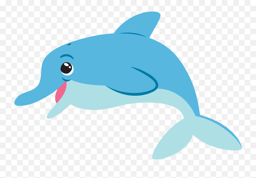 Dolphin Cartoon Drawing Free Download - Dolphin Clipart Png,Fish Clipart Transparent
