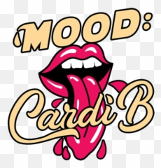 Mood Cardi B - Men Sweatshirt Hashtagbay Cardi B Logo Png,Cardi B Png