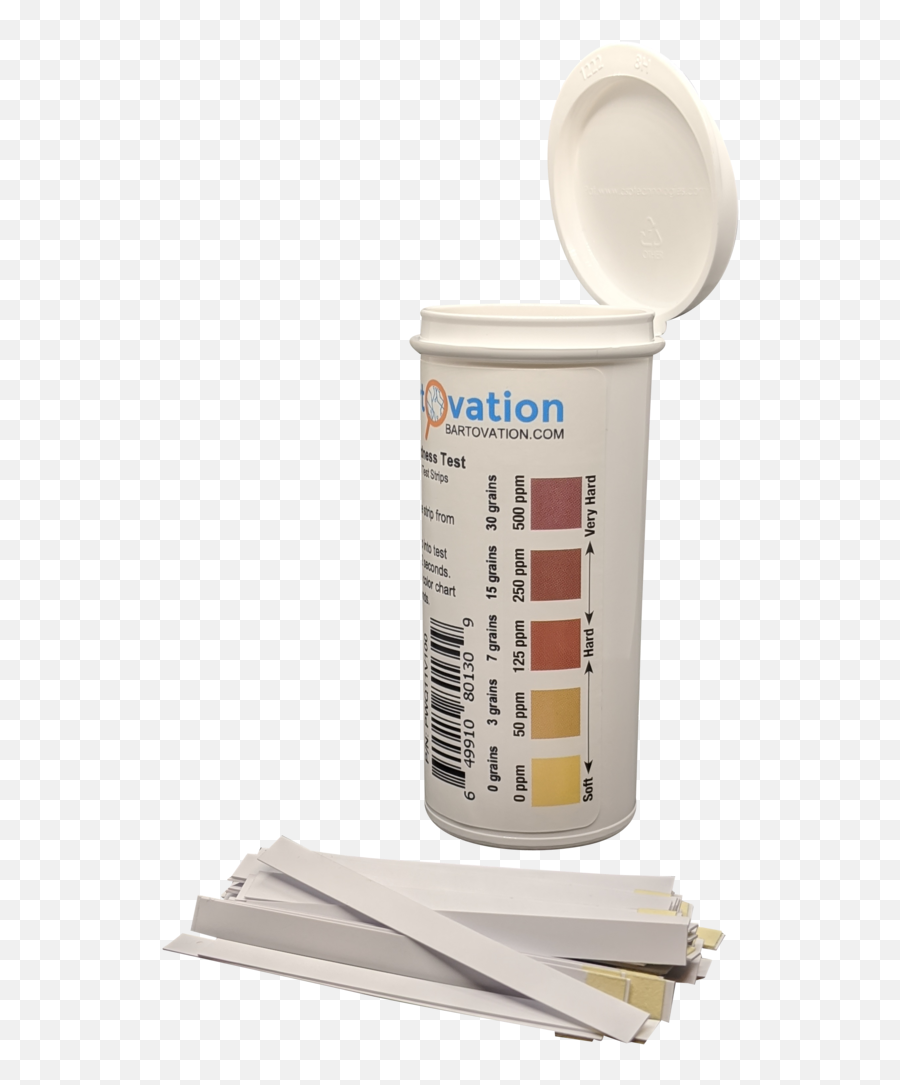 Water Hardness Test Strips For Quality Bartovation - Cylinder Png,Moisture Wicking Icon