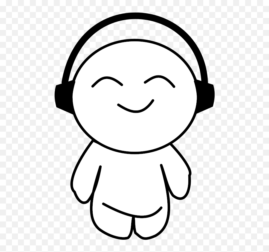 Download Free Png Bambino Felice - Dlpngcom Cartoon Character With Headphones,Cartoon Headphones Png
