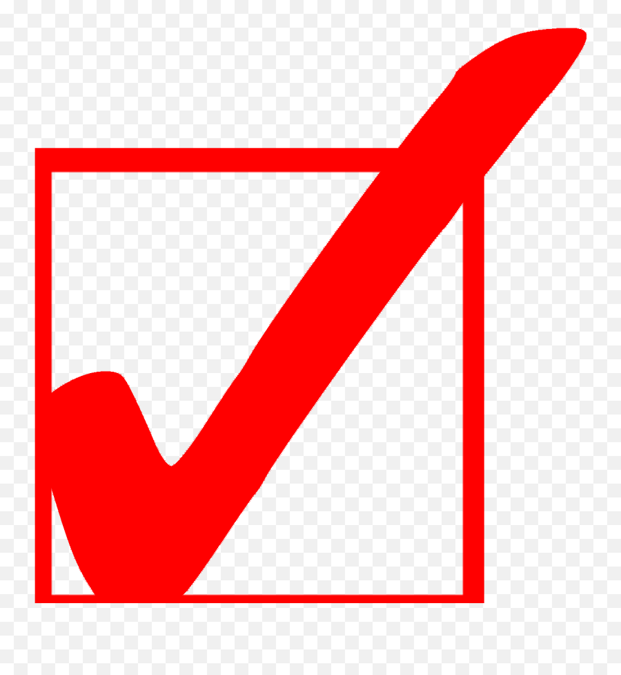 Red Check Box Png Clipart - Red Check In A Box,Red Check Mark Png