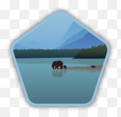 Bear Lake Sticker - Stickers Northwest Mountain png