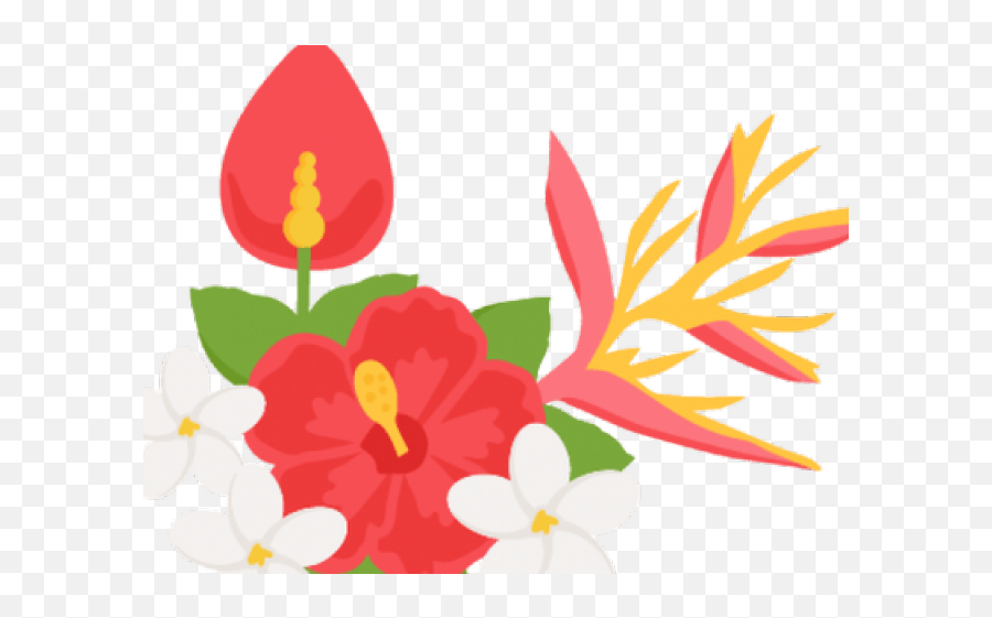 Tropical Flower Png - Tropical Flower Clipart,Hawaiian Flowers Png