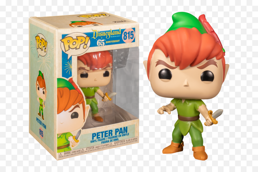 Peter Pan - Peter Pan Disneyland 65th Anniversary Pop Vinyl Figure Png,Peter Pan Icon