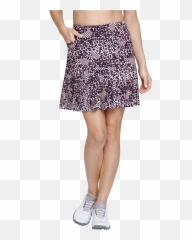 Skyline Collection Cheetah Print Pleated Skort - Miniskirt Png,Cheetah Print Png