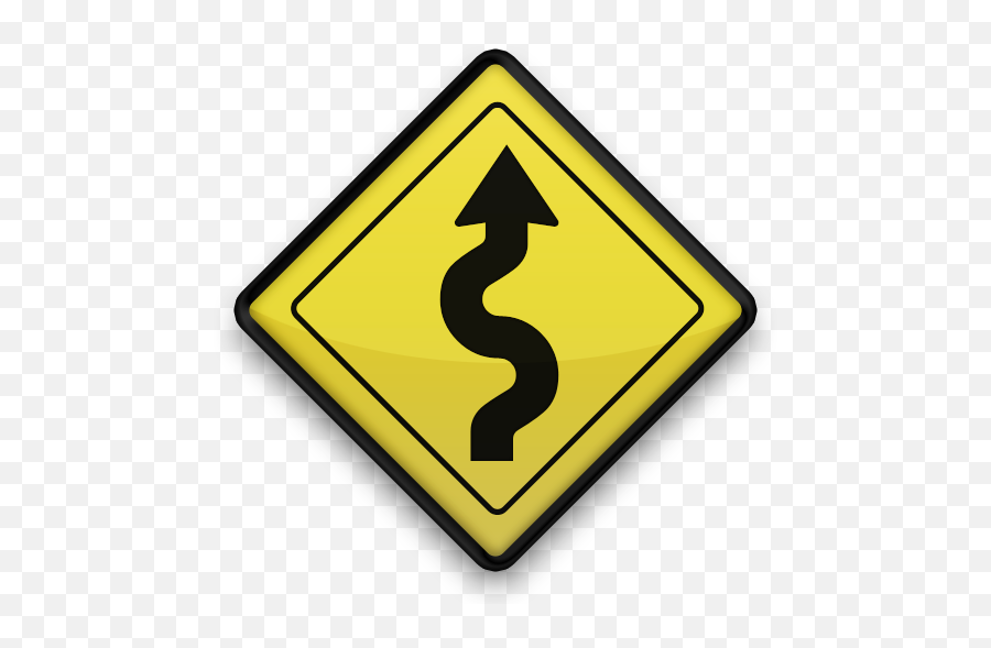 Transparent Roadsign Png 38528 - Free Icons And Png Backgrounds Winding Or Curvy Road Sign,Road Transparent Background