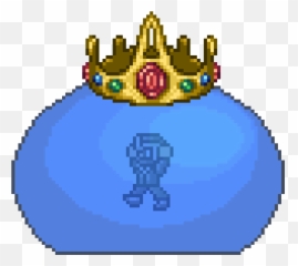 King Slime Pixel Art Maker - Terraria Bosses Png,Slime Png
