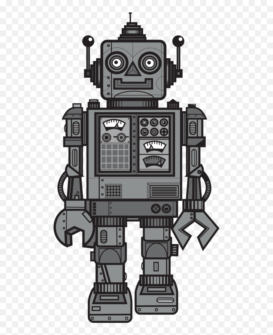 Retro Robots Clipart Images Gallery For 1109462 - Png Vintage Robot,Robot Png