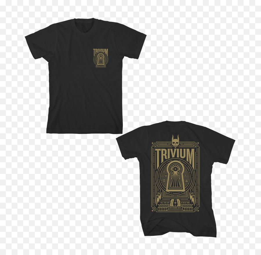 Trivium Keyhole T - Shirt Trivium Blood And Dirt And Bone Shirt Png,Keyhole Png