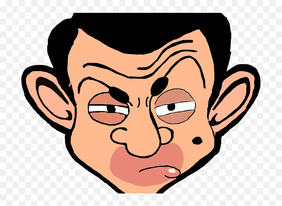 Mr Bean Mrbean Bored - Sticker By Bettyhailen Mr Bean Face Clipart Png,Mr Bean Png