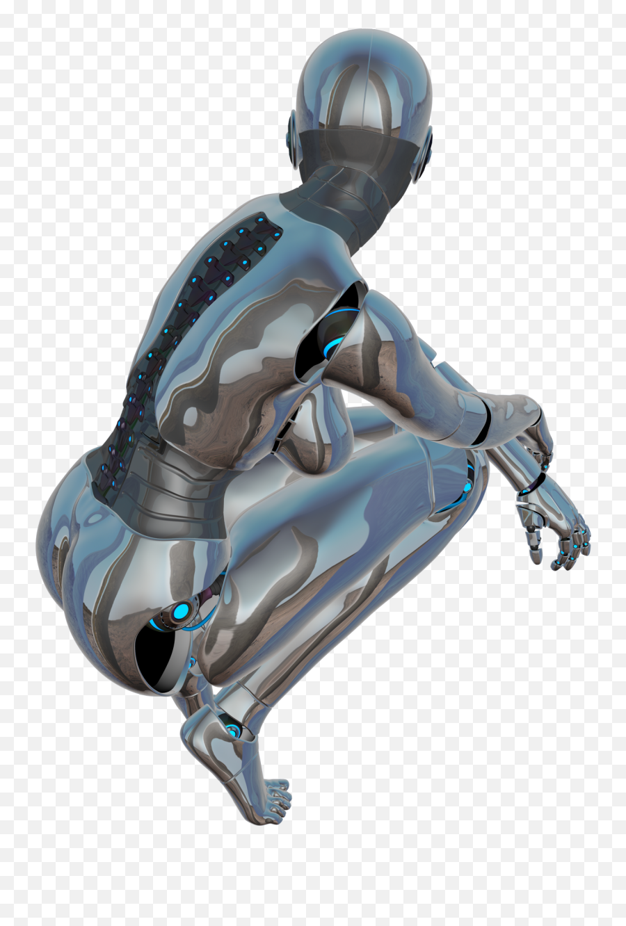 Clipart Of Posing Cyborg Girl Free Image - Android Robot Girl Png,Cyborg Png