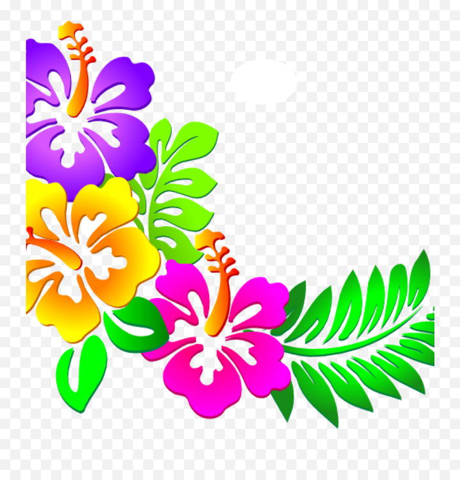 Hawaiian Flower Clip Art Tropical - Hawaiian Flowers Png,Hawaiian Flower Png