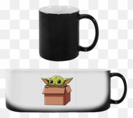 Magic Mug 330 Ml With Printing Baby Yoda Surprise - Mug Png,Yoda Transparent