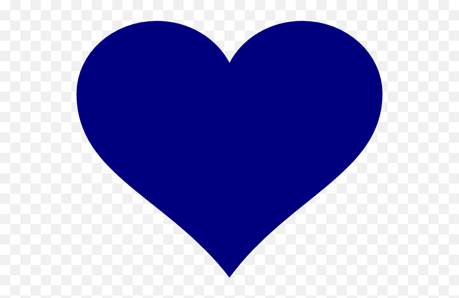 Navy Blue Heart Clipart - Blue Heart Clipart Png,Small Heart Png