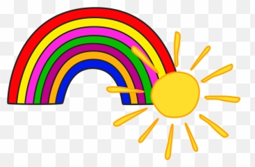 Sunrainbowkidsscrapbooknature - Free Image From Needpixcom Kids Sun Pictures With Rainbow Png,The Sun Transparent
