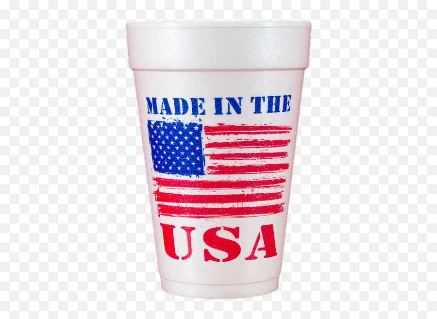Download Hd Pre - Printed Styrofoam Cups Made In The Usa Coffee Cup Png,Made In Usa Png