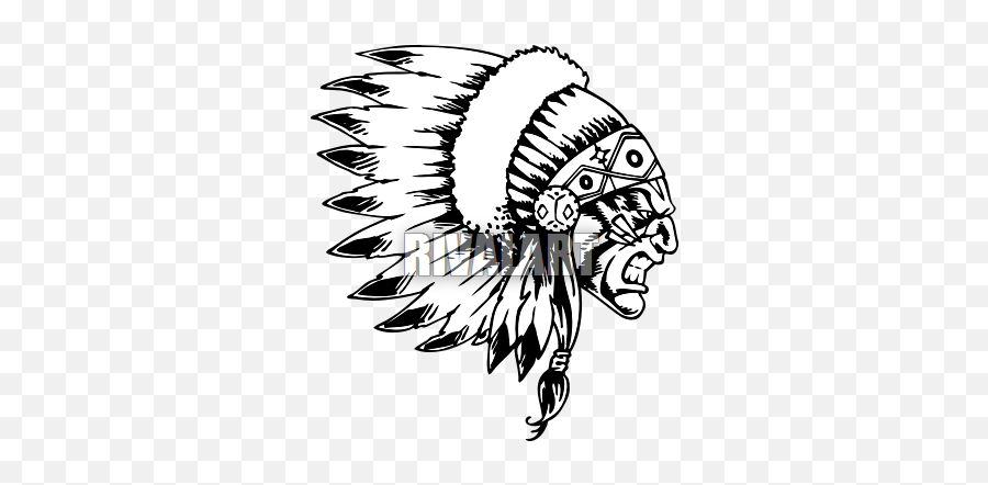 Cherokee Headdress Clipart Images Galler 947864 - Png Indian Head Side View,Headdress Png