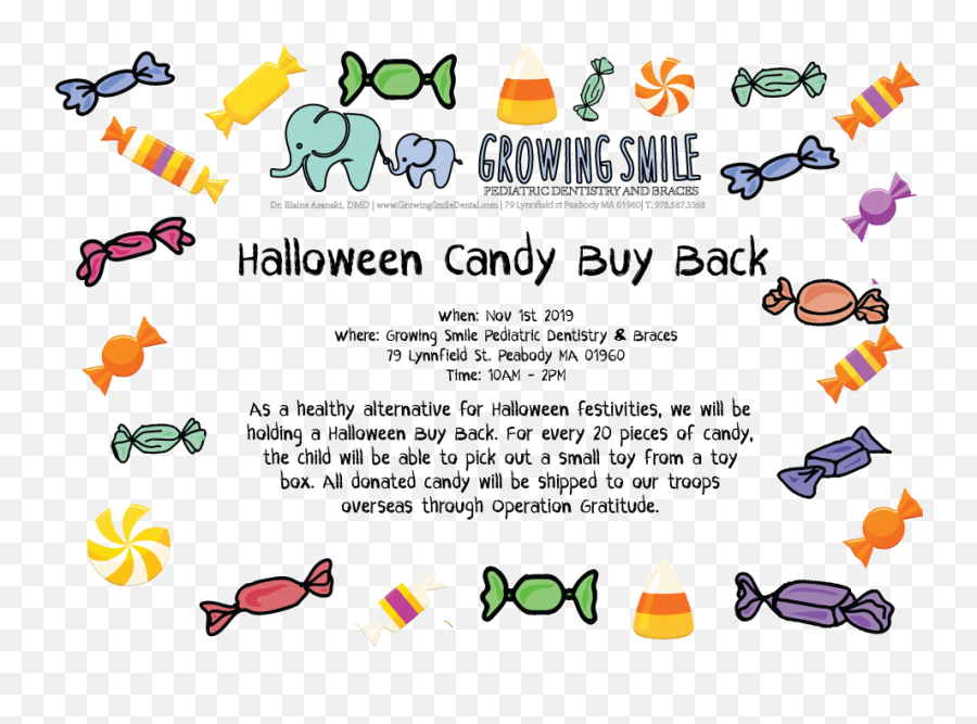Halloween Candy Buy Back - Growing Smile Pediatric Dentistry Clip Art Png,Halloween Candy Png