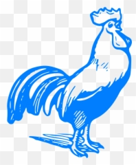 Clipart Png - Blue Chicken